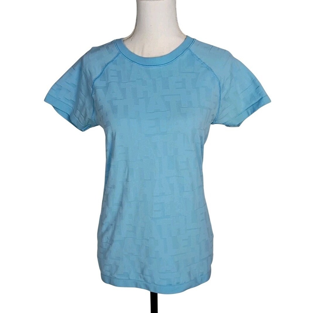 Athleta Women's Blue Short Sleeve Tee Top Activewear Size M